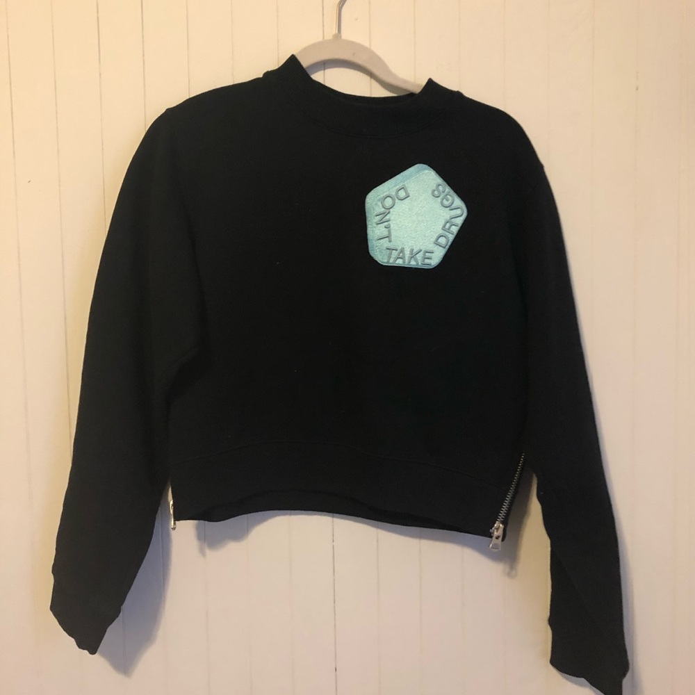ACNE STUDIOS don’t take drugs sweater